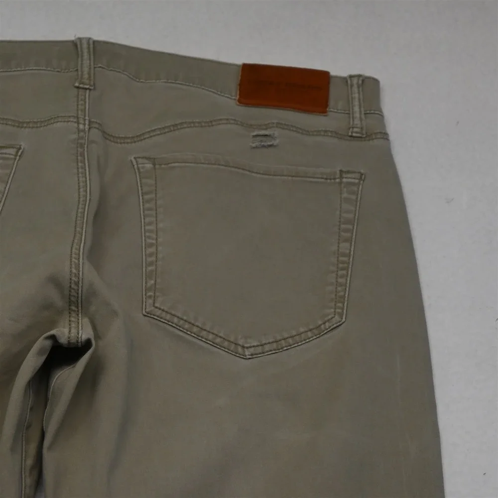 Lucky Brand 36x32 Khaki Brushed‎ 121 Slim Straight Mens Jeans